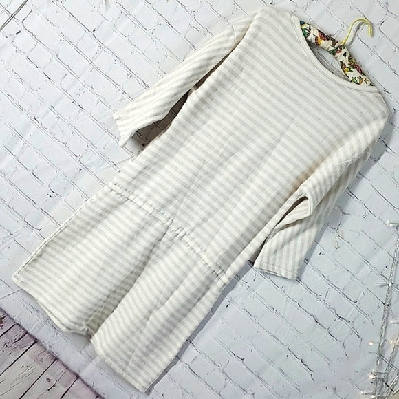 2012 Y2K Victoria's Secret Neutral Tone Striped Knit Sweater Dress Womens Sz M - Picture 10 of 16